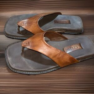 A. Cellini. Italian Leather Made Sandals, Men’s Size 9.5W